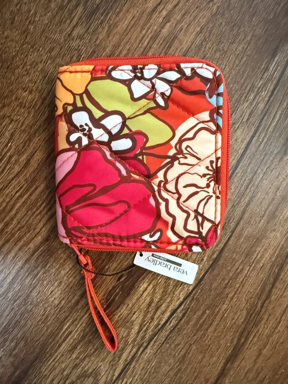 Vera Bradley Essential Small Zip-Around Wallet Midday Garden NWT